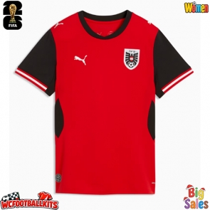 Austria Replica Home Stadium Shirt for Women World Cup 2026 Short Sleeve